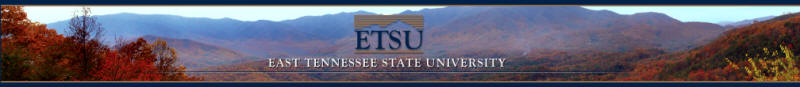 ETSU Banner Fall Mountain Scene