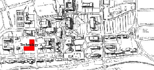 ETSU campus map showing Wilson-Wallis (Bld #16)