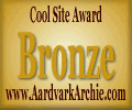 AARDVARK ARCHIE'S COOL SITE BRONZE AWARD!