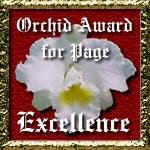 Orchid Award for Page Excellence!
