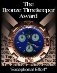 THE BRONZE TIMEKEEPER AWARD!