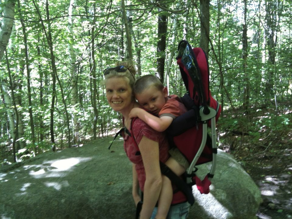 Hiking with Briar in Maine