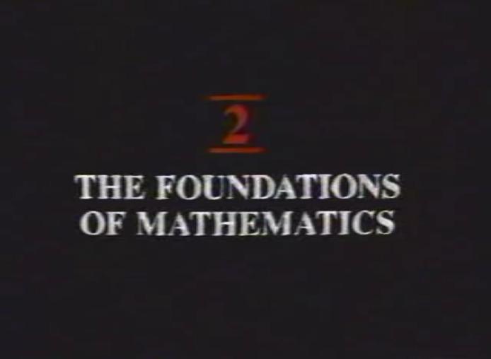 Screen shot of 2. The Foundations of Mathematics slide