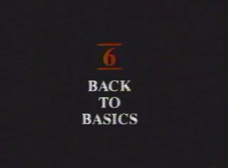 Screen shot of 6. Back to Basics slide