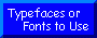 Acceptable Typefaces (Fonts)