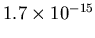 $1.7\times 10^{-15}$