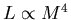 $L\propto M^4$