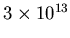 $3\times 10^{13}$