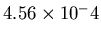 $4.56\times 10{^-4}$