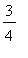 3/4