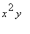 x^2*y