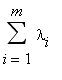 sum(lambda[i],i = 1 .. m)