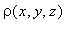 rho(x,y,z)