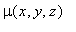 mu(x,y,z)