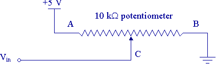 Potentiometer test circuit.