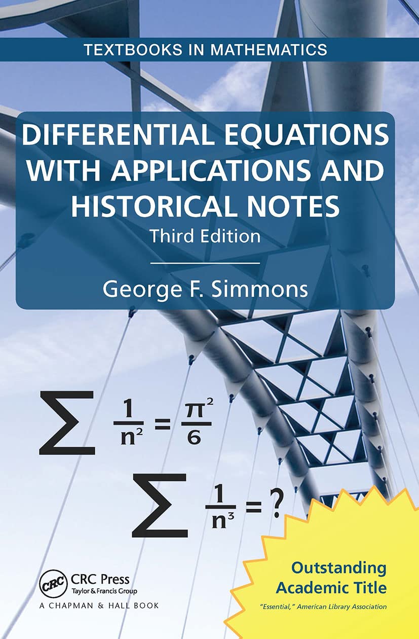 Simmons' Differential Equations with Applications book, 3rd edition