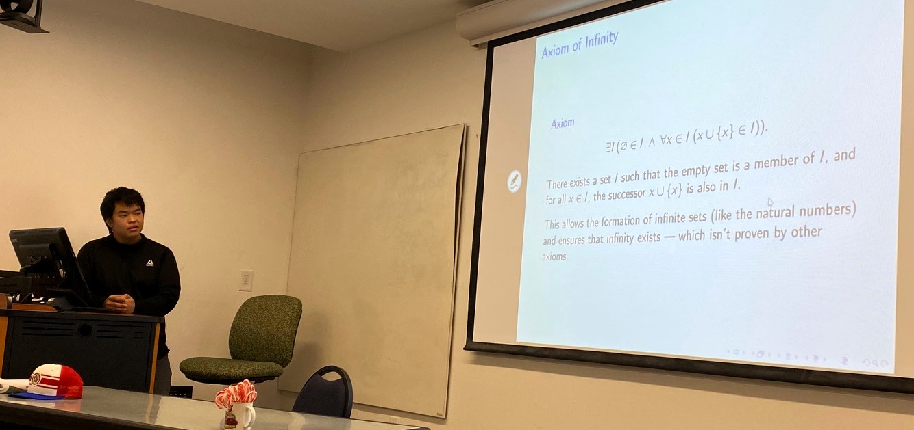 Li giving his presentation