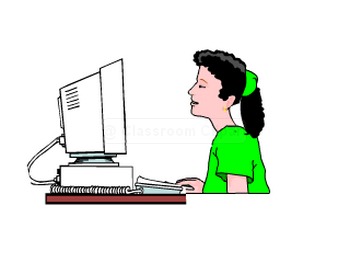 link to online presentations; computer clipart image